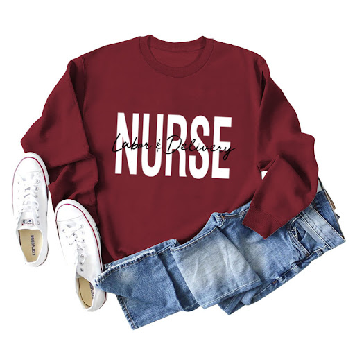 Title 4, Plus size round neck letter printing loose long...