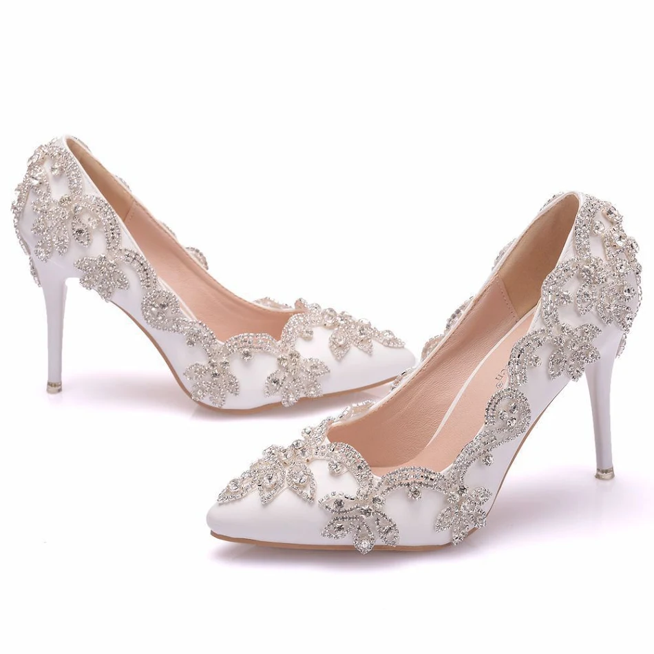 Rhinestone hoge hakken schoenen voor dames Schitterende elegantie voor speciale gelegenheden Stijlvol design en comfort voor elke stap
