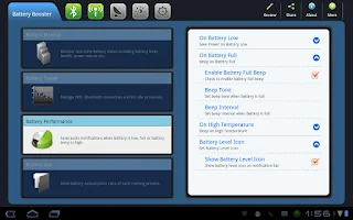 Battery Booster Free (Tablet) Screenshot