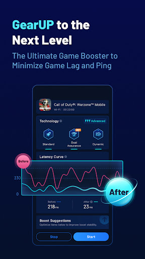 Screenshot GearUP Game Booster: Lower Lag