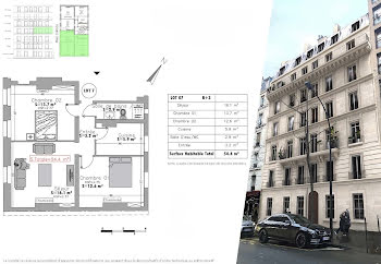 immeuble à Paris 19ème (75)