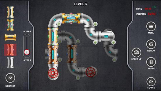 Pipes Puzzle Turbo 3.7 APK + Мод (Бесконечные деньги) за Android