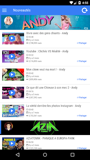 Le Top des YouTubers