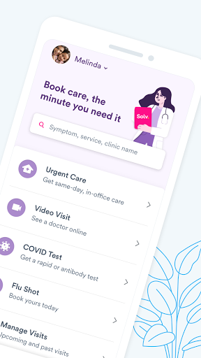 Screenshot Solv: Find Quality Doctor Care