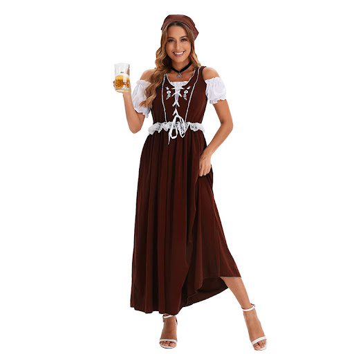 Title 7, Womens Beer Festival Clothing Multi-color Leng...