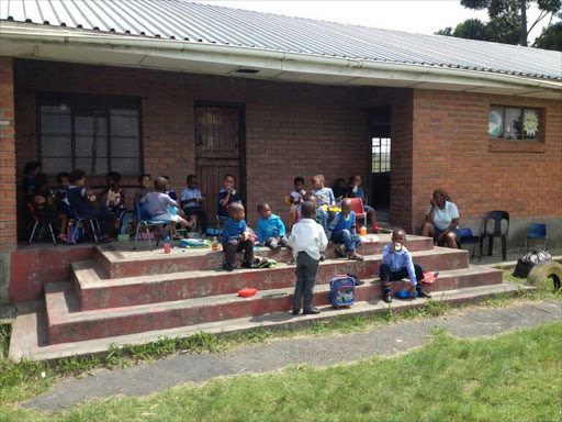 VULNERABLE: Sisekho preschool in Mdantsane looks after 56 little ones while their parents are at work. Last week the school was badly hit by vandals, who even made off with doors and sinks Picture: SUPPLIED