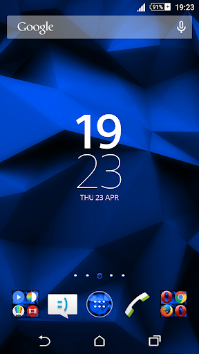 Xperien Theme Blue Polygons