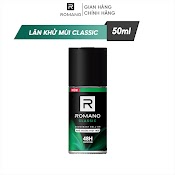 [Gift] Lăn Khử Mùi Romano 50Ml Classic