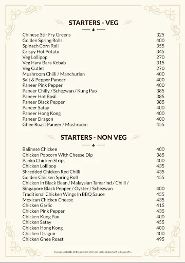 Double Deck menu 