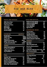 Sip & Bite menu 1