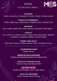 Ministry of Sound menu 1