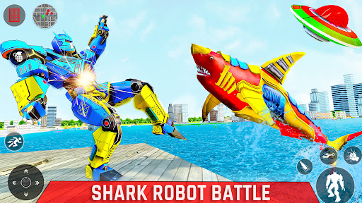 Screenshot Shark Robot Transform Car Game