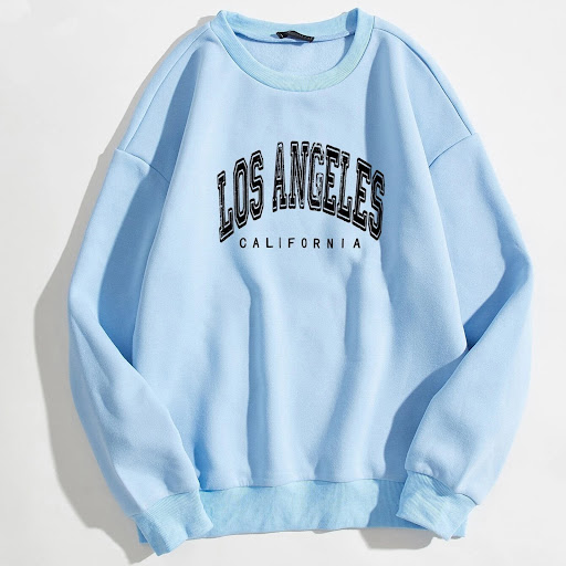Title 12, Mia - Flock Lined Sweatshirt With Los Angeles P...