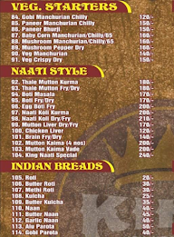 King Non-Veg Park menu 2