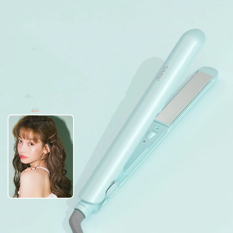 Modelador de Cachos e Alisador de Cabelo Feminino Portátil com Íons Negativos para Cabelo Liso e Cacheado Pequeno