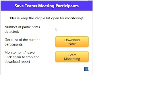Save Teams Meeting Participants