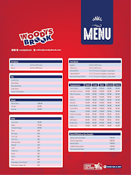 Woodys Brook menu 2