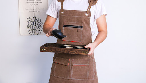 Title 5, Apron Creative Fashion Thickened Canvas Keep yo...