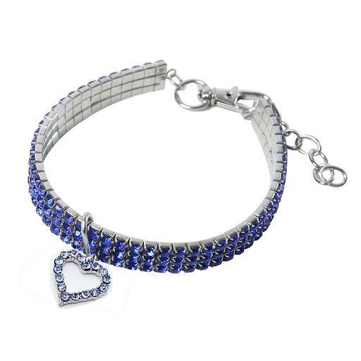 Title 5, Pet collar crystal elastic necklace, stylish an...