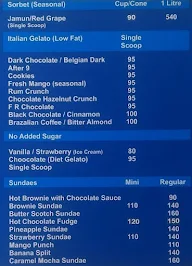 Giani's Ice Cream menu 3