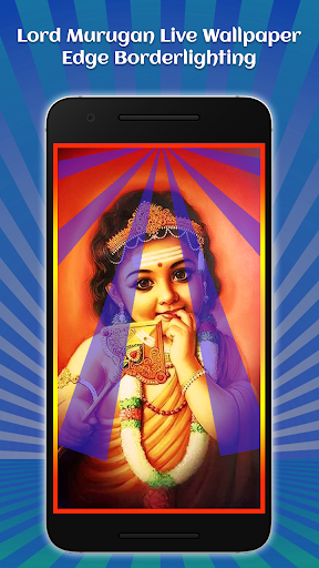 Lord Murugan Live Wallpaper-Edge Borderlighting