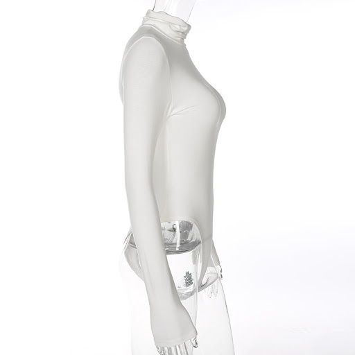 Title 19, Slim-fit base high-neck jumpsuit