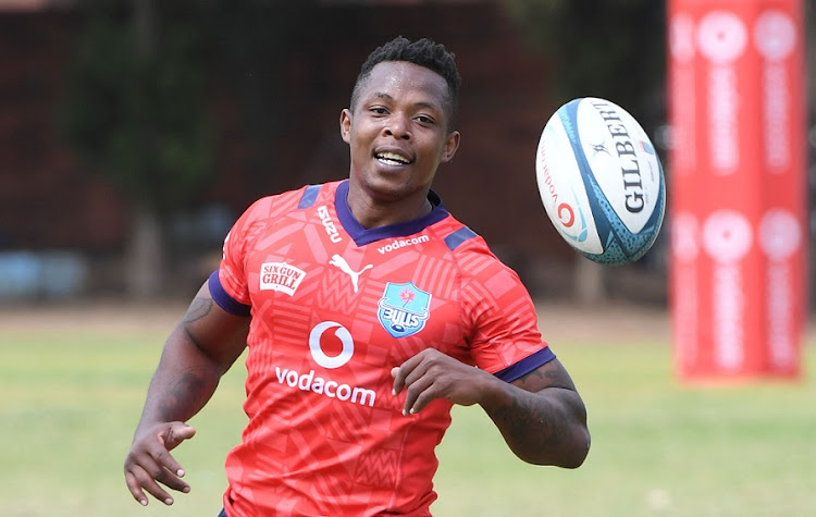 Sbu Nkosi during a Bulls training session in September.