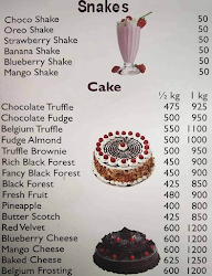 Dial For Cake menu 1