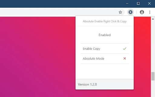Absolute Enable Right Click & Copy