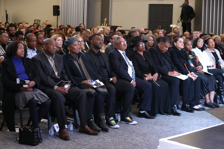 Family and friends of Eusebius McKaiser came to pay their respects at his memorial service.