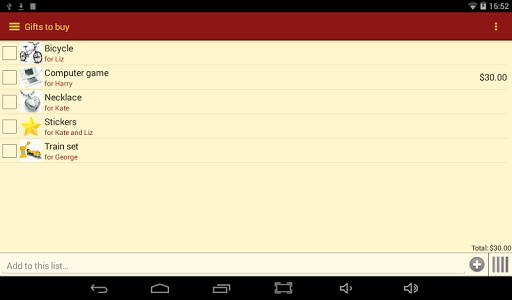 Gift List screenshot 18