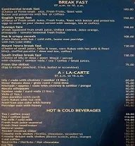 Elite Restaurant menu 1