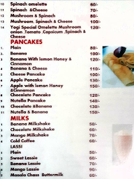 Yogi Plant Cafe menu 2