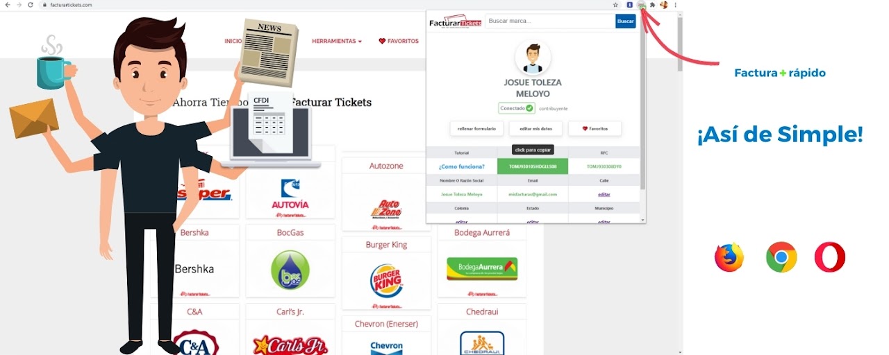 AutoForm Facturar Tickets Preview image 2