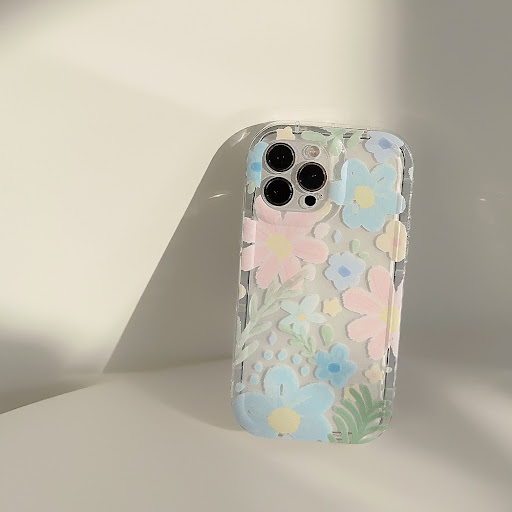 Title 11, Original transparent oil painting flowers phone...