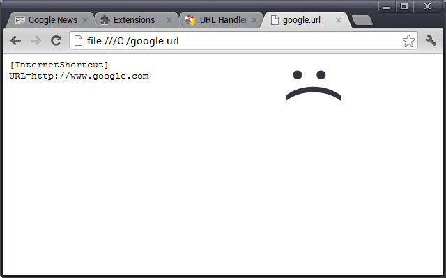 .URL Handler chrome extension