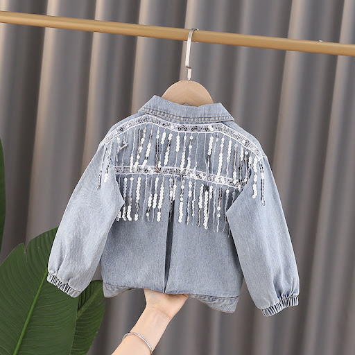 Title 6, Girls denim jacket with polo collar, offering ...