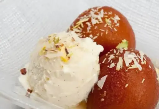 Gulab Jamun With Ice