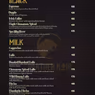 Panther Noir Coffee menu 1