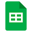 Spreadsheets pictogram