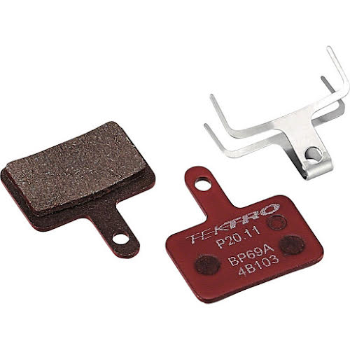 Tektro P20.11 Disc Brake Pad - Resin, For Use with 2-Piston Calipers, Red