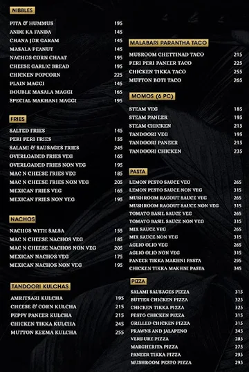 Dutyfree @ Home menu 