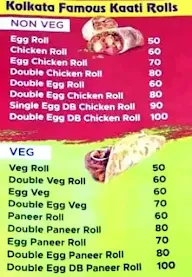 Habib Shaheb Kolkata Famous Kati Roll menu 2