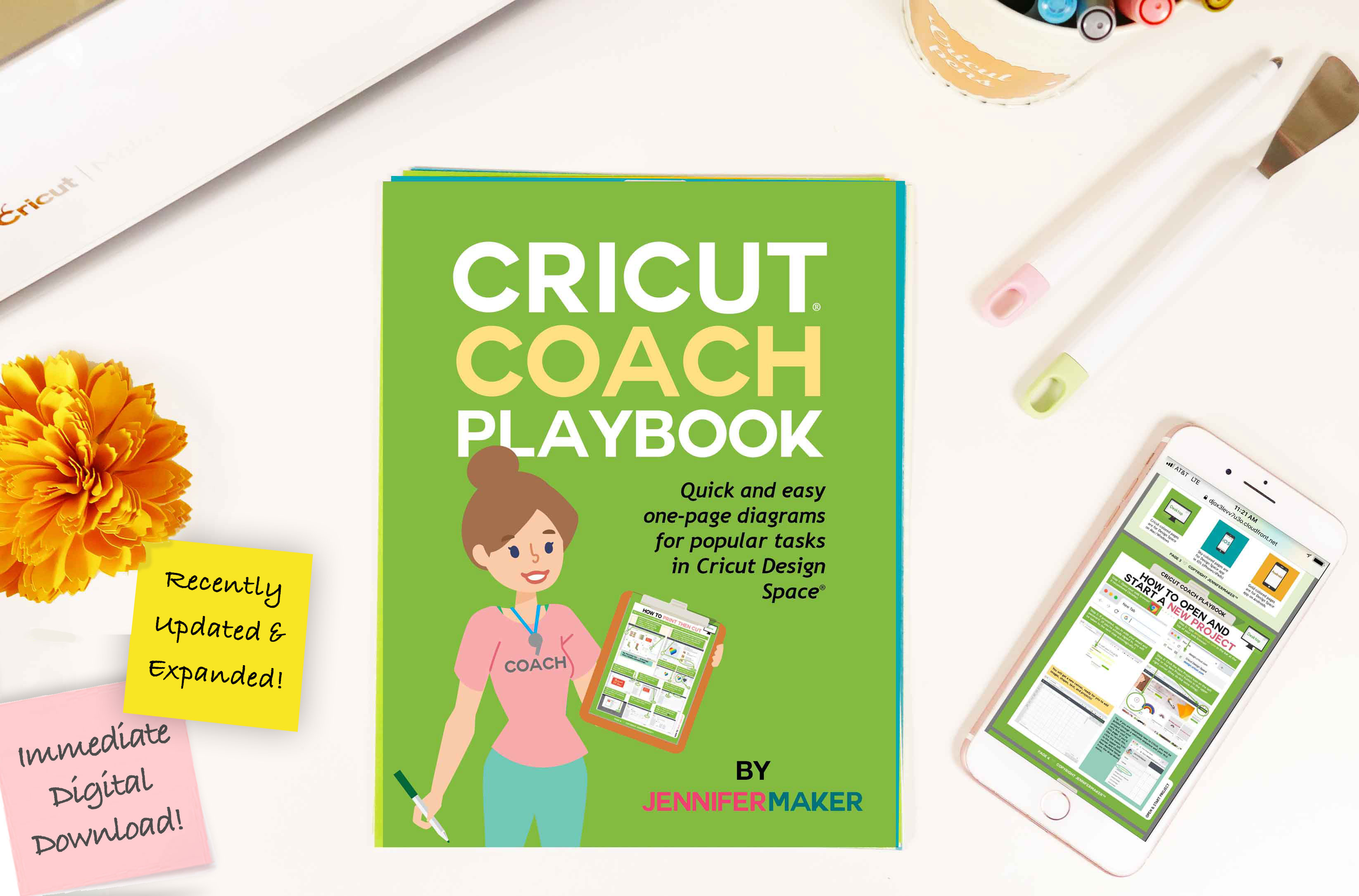 The Cricut Coach Playbook -- Get the complete set of one-page diagrams and  cheat sheets for all the…