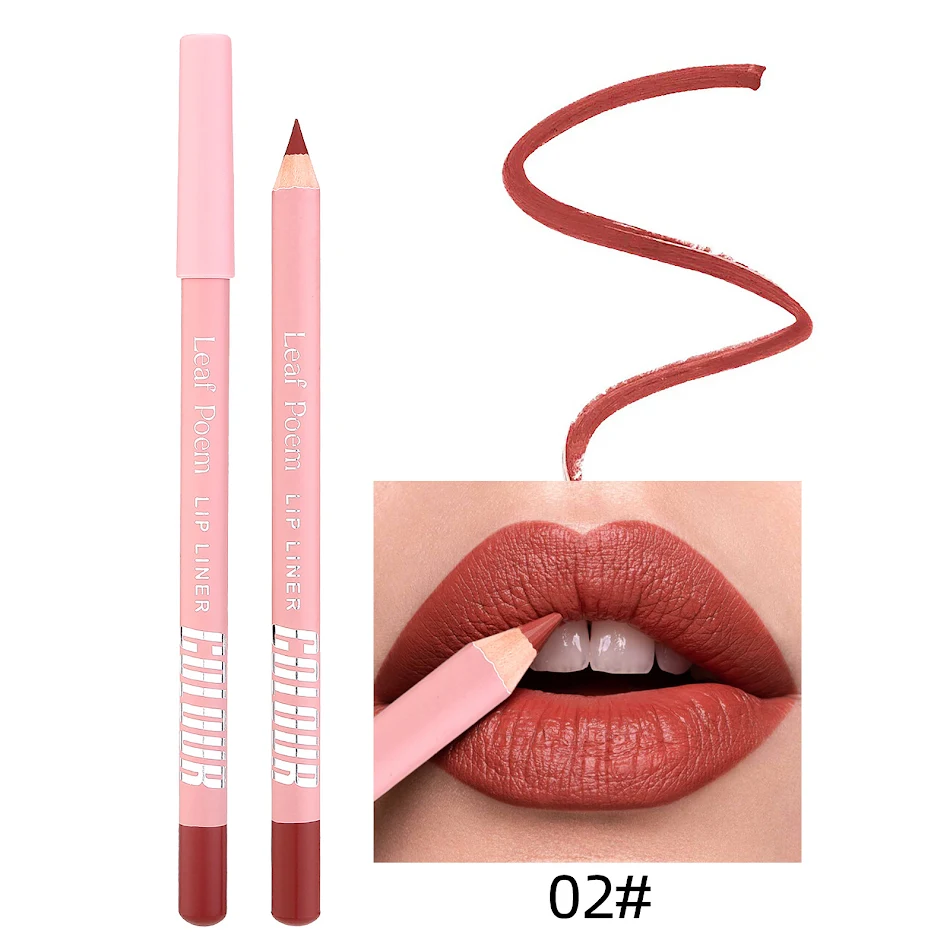 Ensemble 12 Rouges à Lèvres Mat avec Crayon Contour des Lèvres pour une tenue parfaite et des lèvres sublimées durablement.