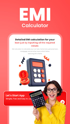 Screenshot Loan Tool- EMI Loan Calculator