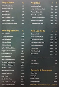 Moti Roti menu 1