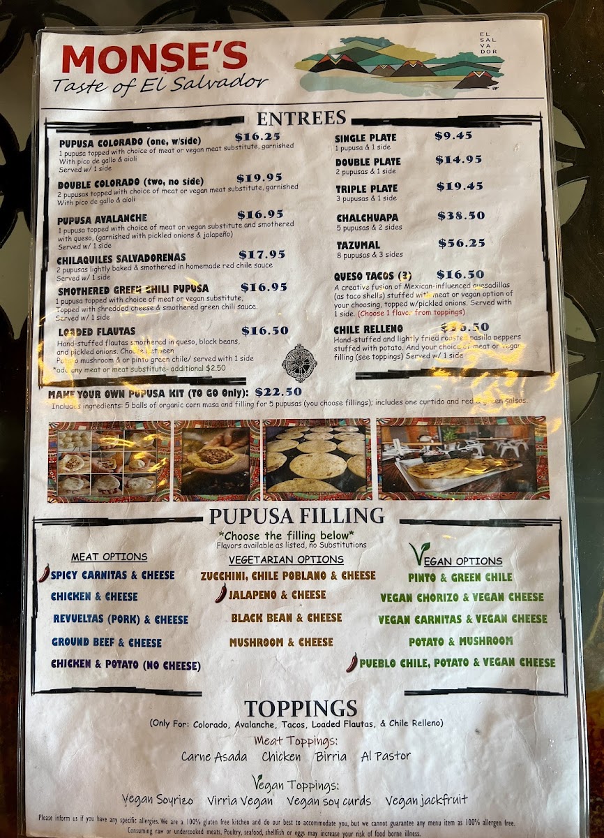 Menu Front