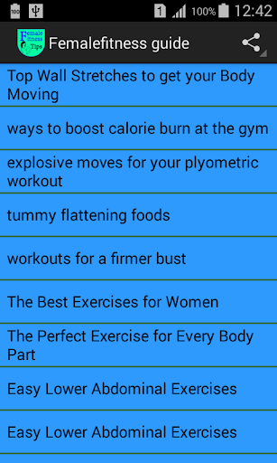 Female fitness guide