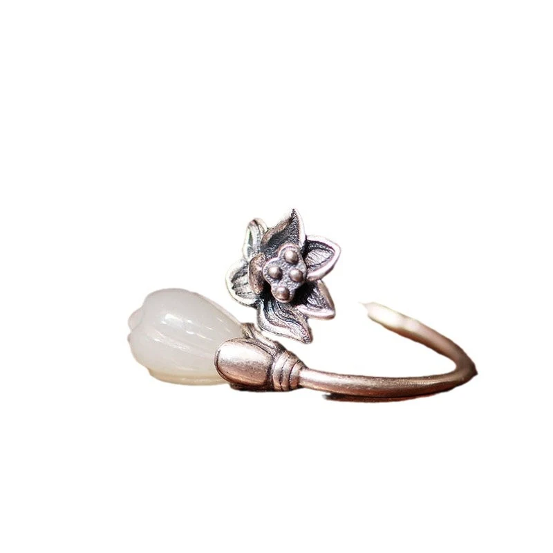 Anillo de mujer Lotus retro personalidad de moda un accesorio elegante para lucir un estilo único y vintage. Perfecto para cualquier ocasión.